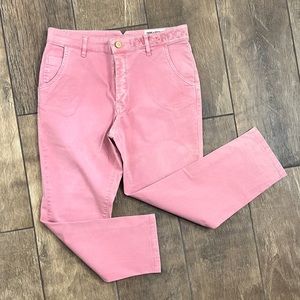 ZADIG & VOLTAIRE LOVE+ROCK Pink Eliot High Rise Crop Pants